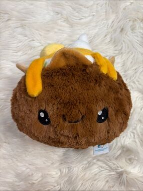 Squishable plush baked potato with toppings